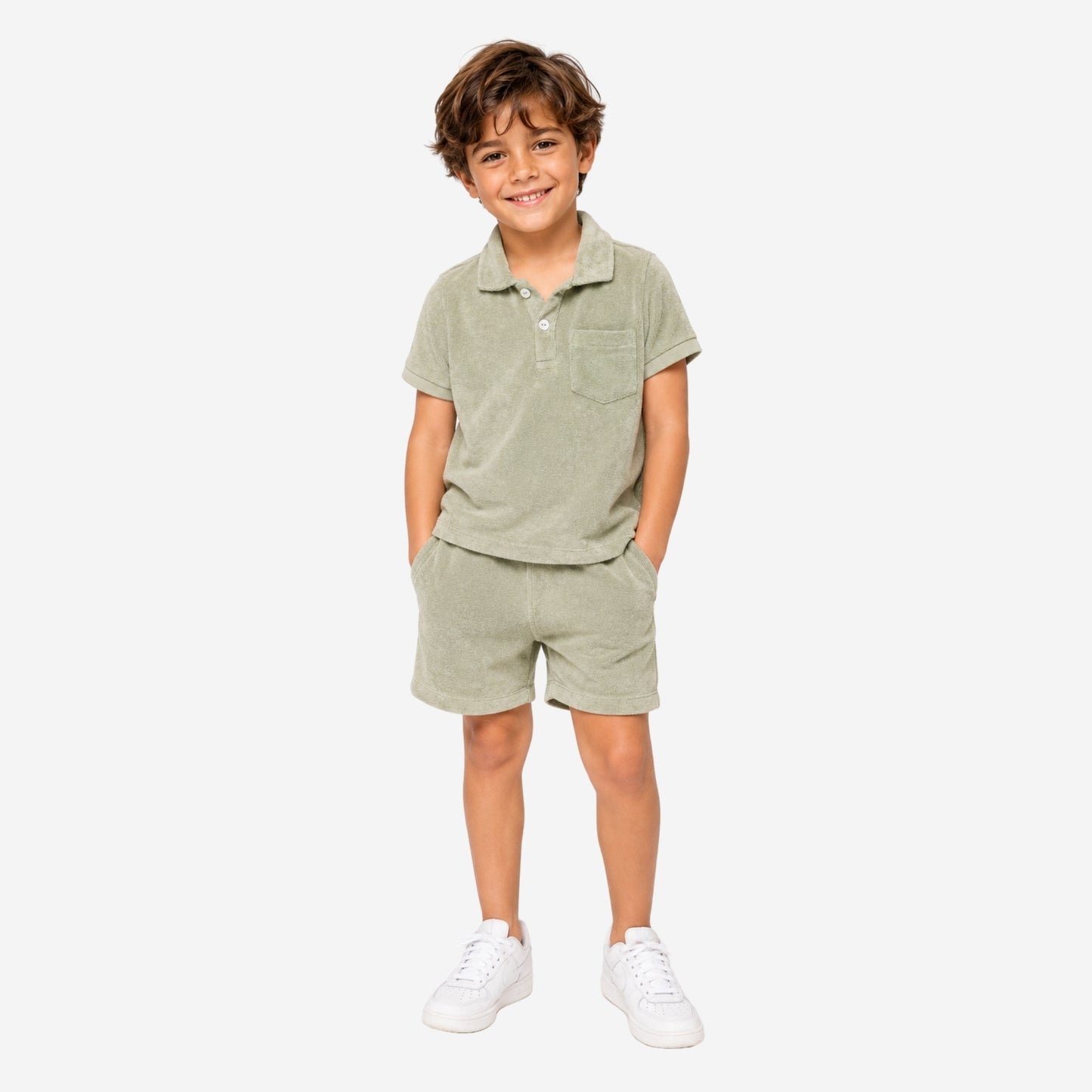 Boys Terry Set - Polo & Short